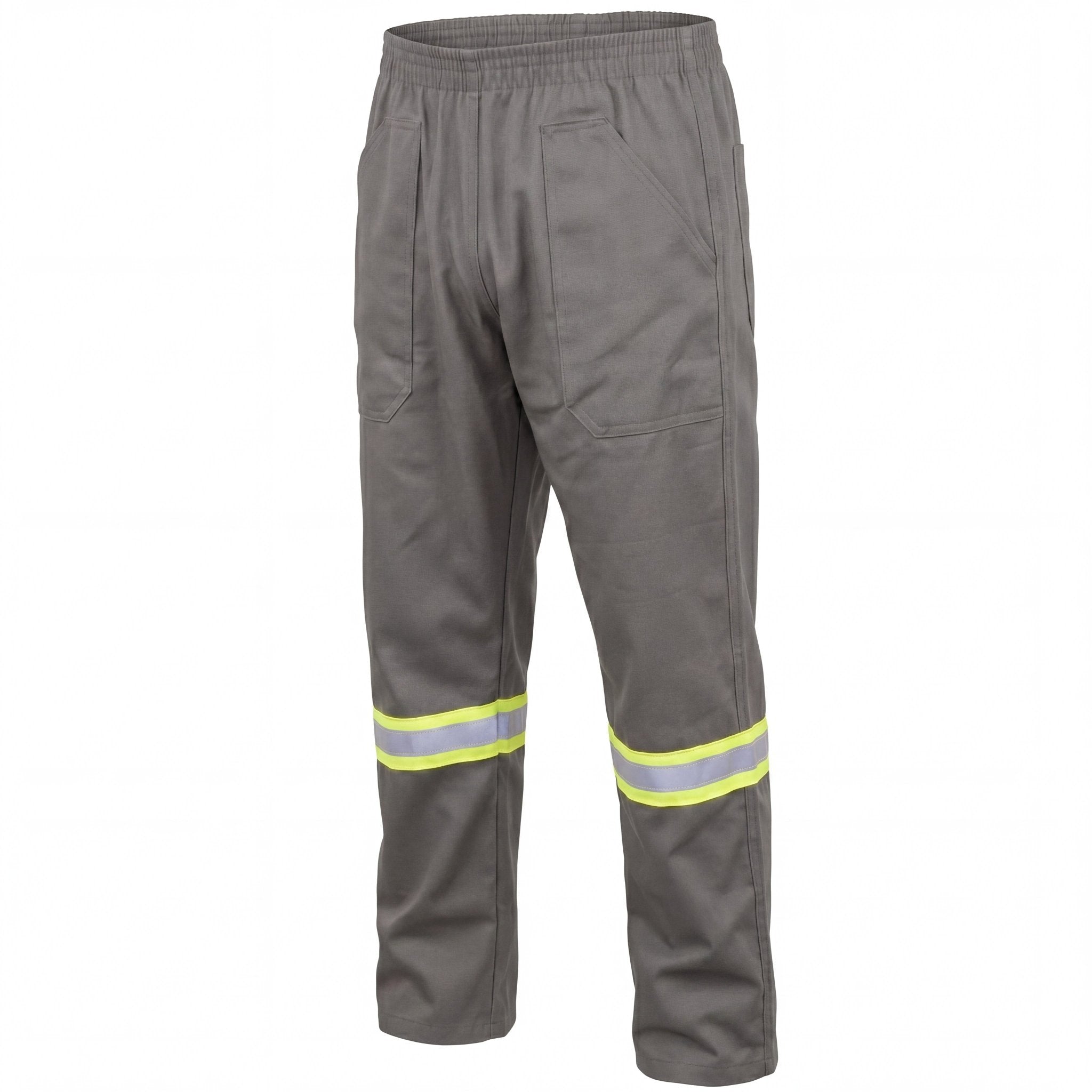 Calça de Brim com Faixa Refletiva - Cintura em elástico - Mapa Uniformes