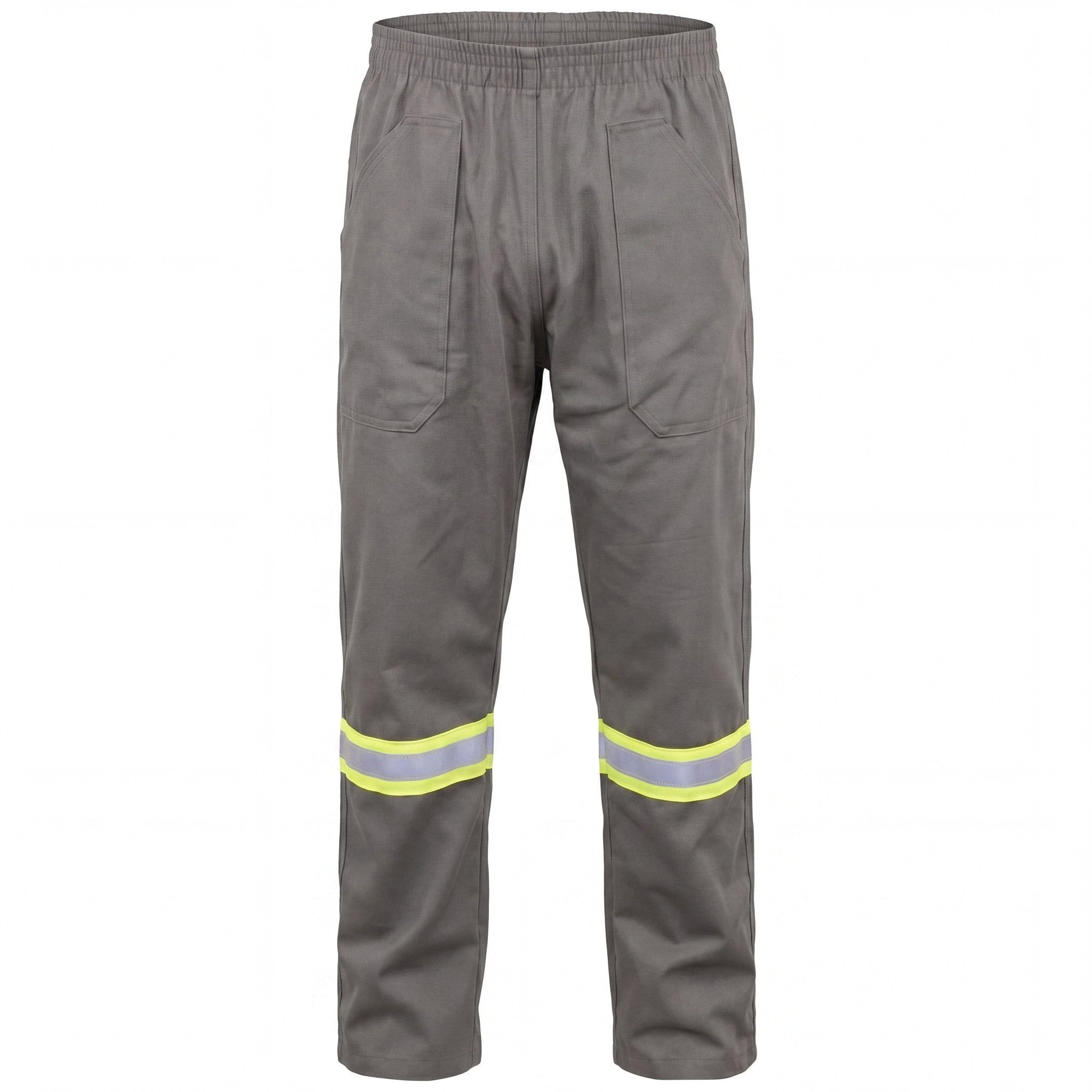 Calça de Brim com Faixa Refletiva - Cintura em elástico - Mapa Uniformes
