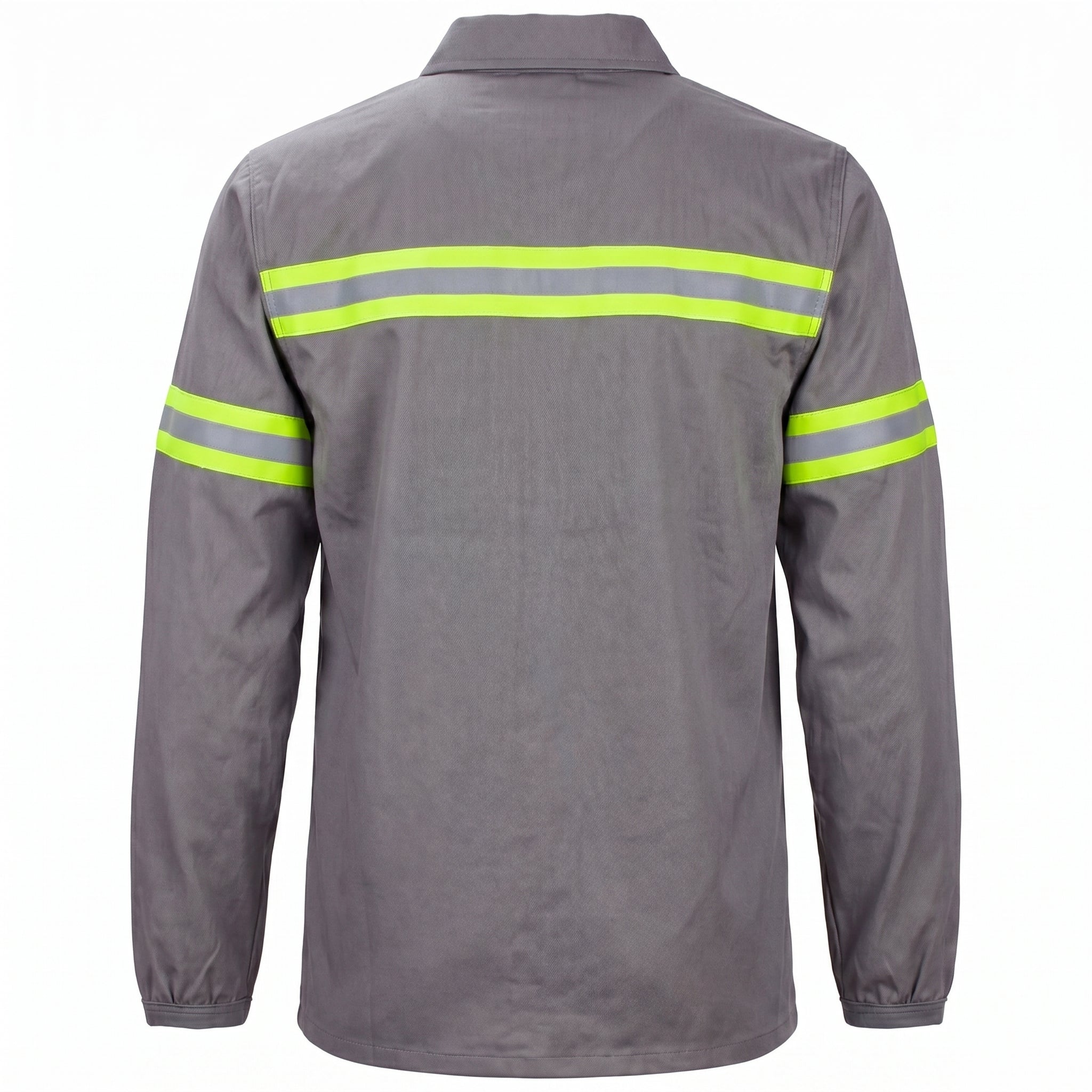 Camisa de Brim Manga Longa Abotoada Refletiva - Mapa Uniformes