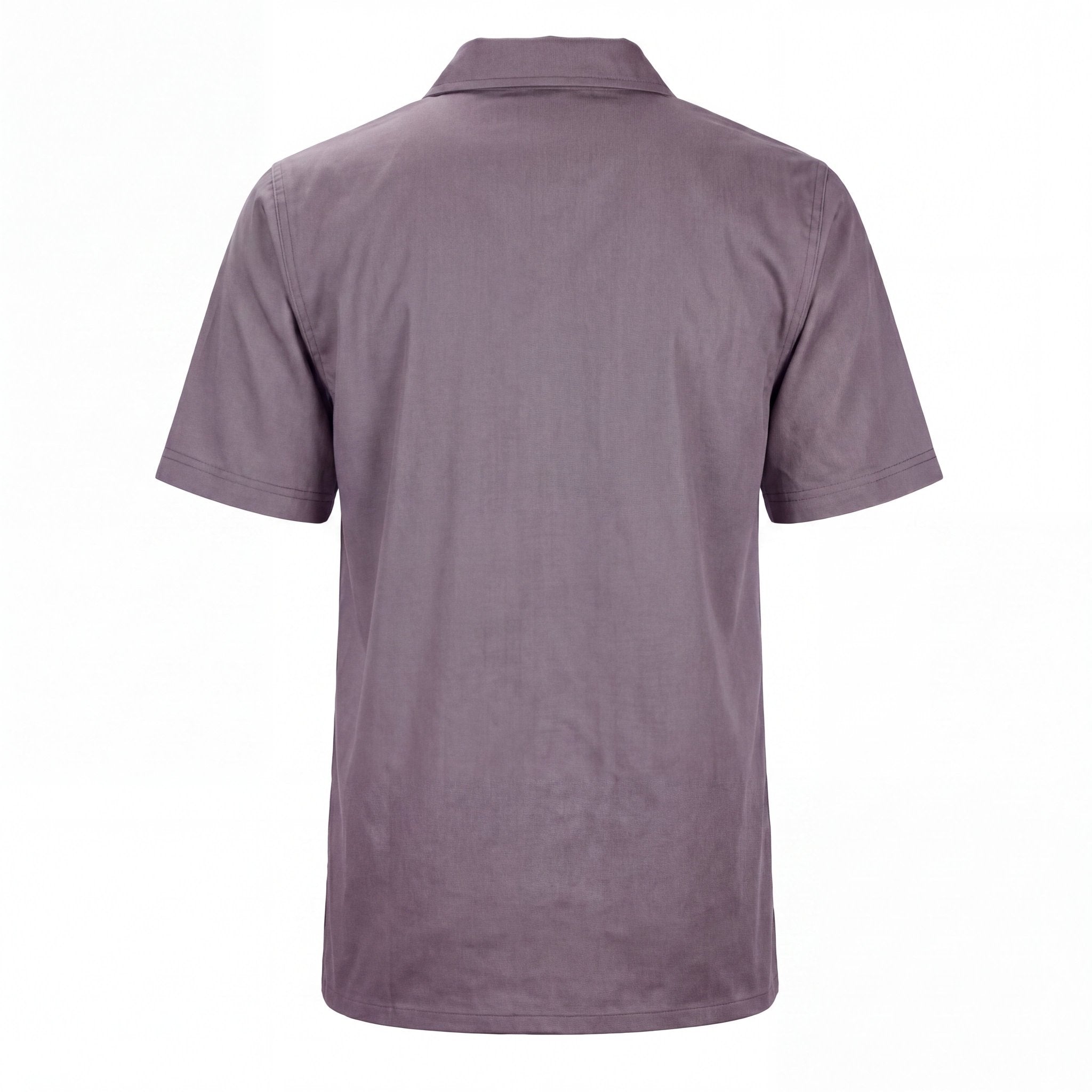Camisa de Brim Gola Italiana Manga Curta - Mapa Uniformes