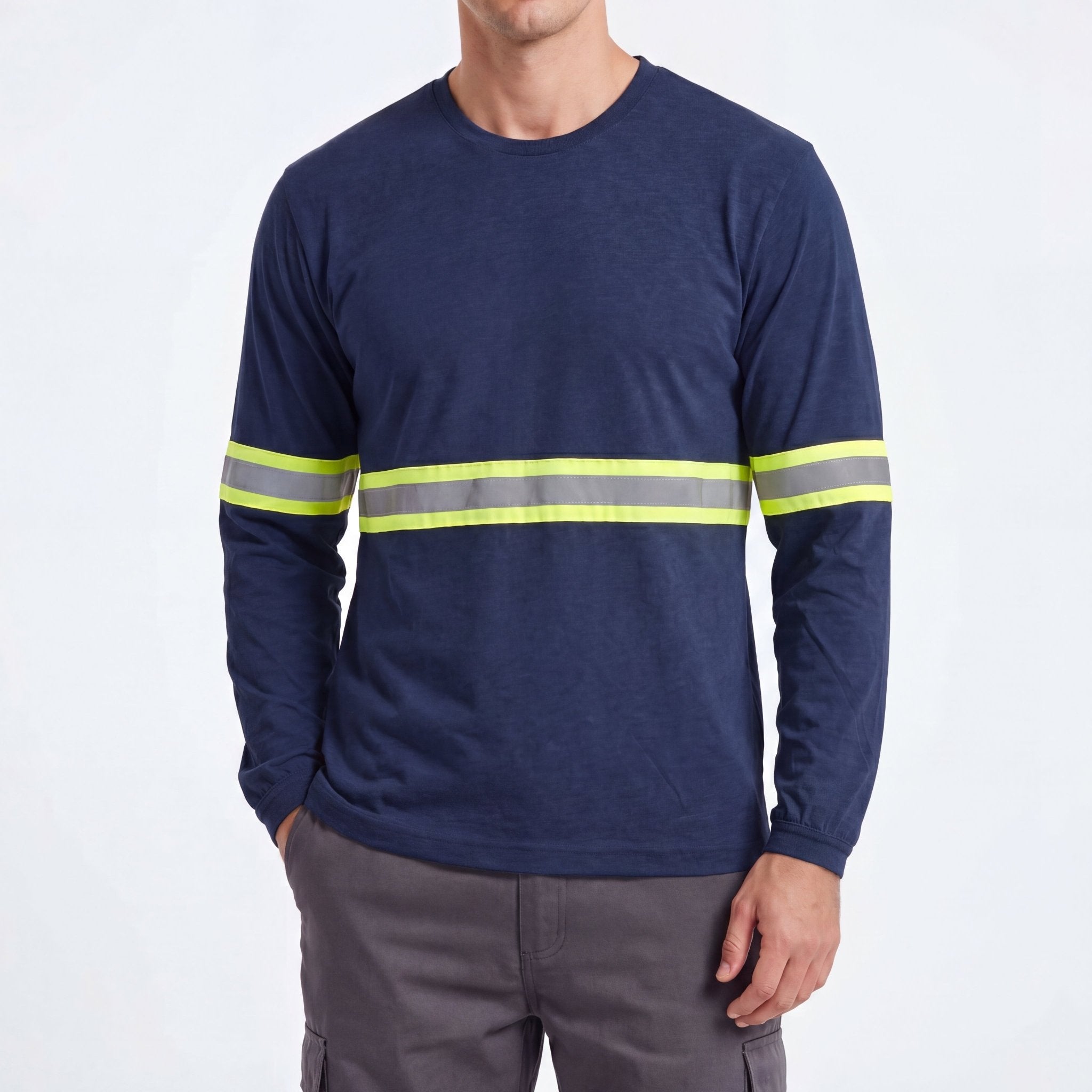Camiseta Malha PV com Faixa Refletiva - Manga Longa - Mapa Uniformes