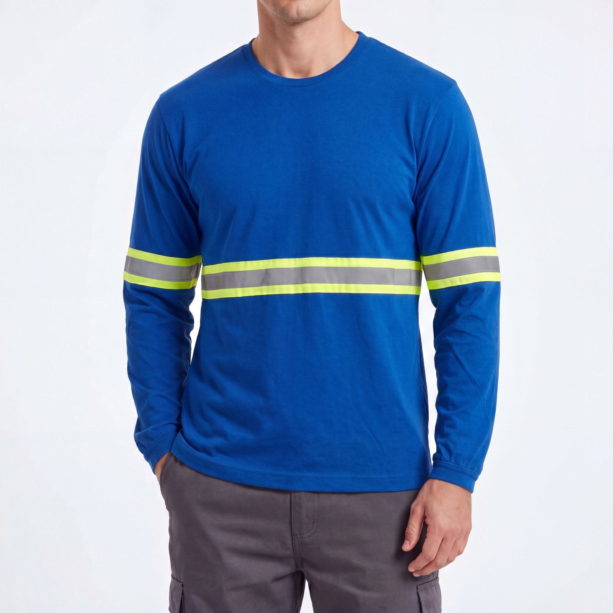 Camiseta Malha PV com Faixa Refletiva - Manga Longa - Mapa Uniformes