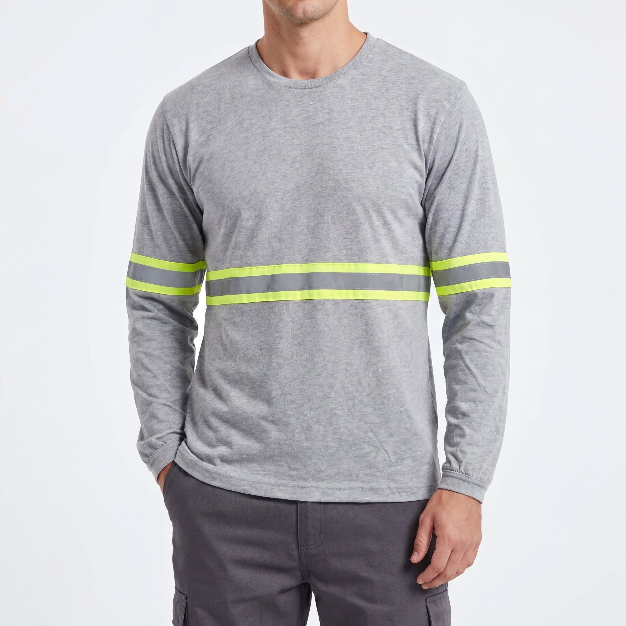 Camiseta Malha PV com Faixa Refletiva - Manga Longa - Mapa Uniformes