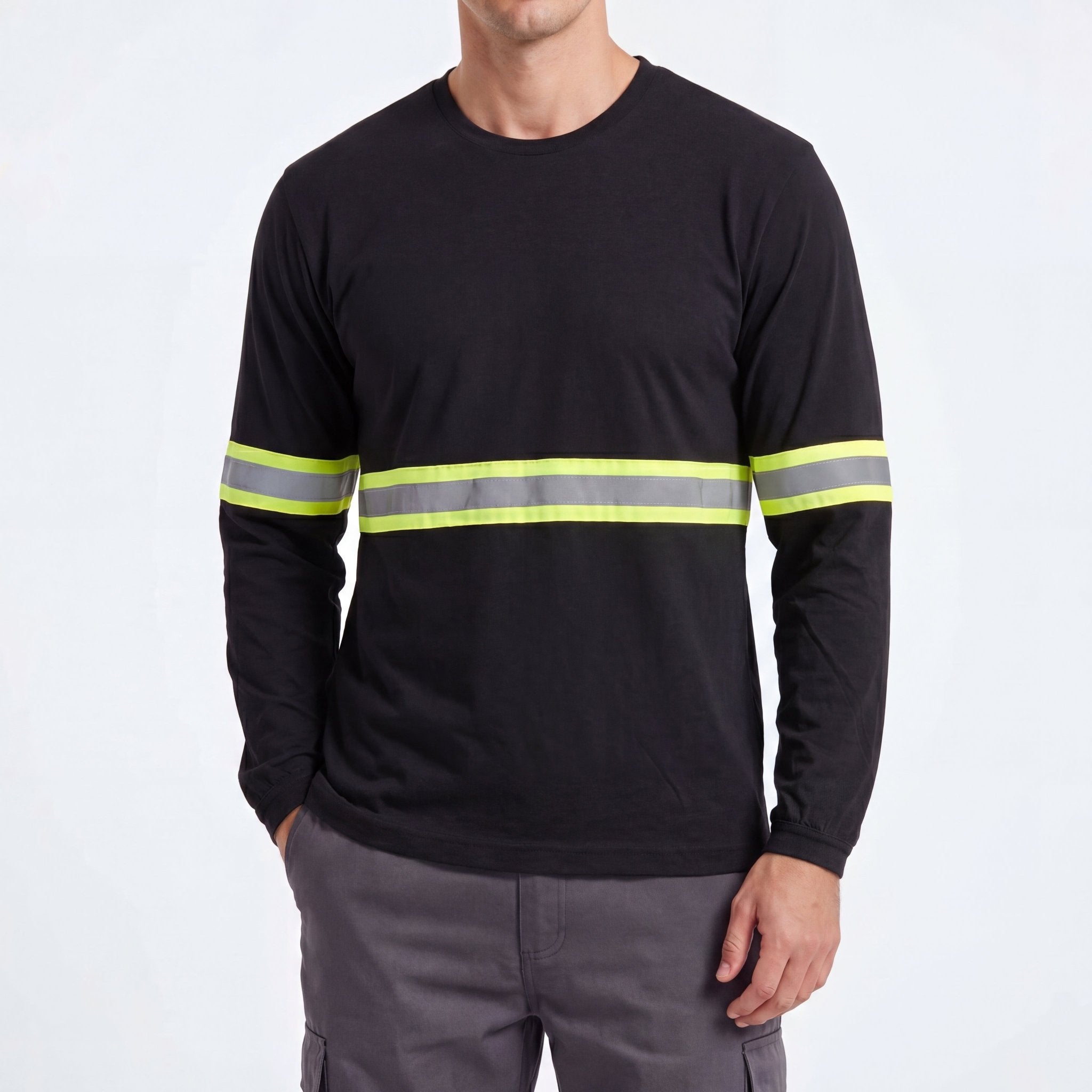 Camiseta Malha PV com Faixa Refletiva - Manga Longa - Mapa Uniformes