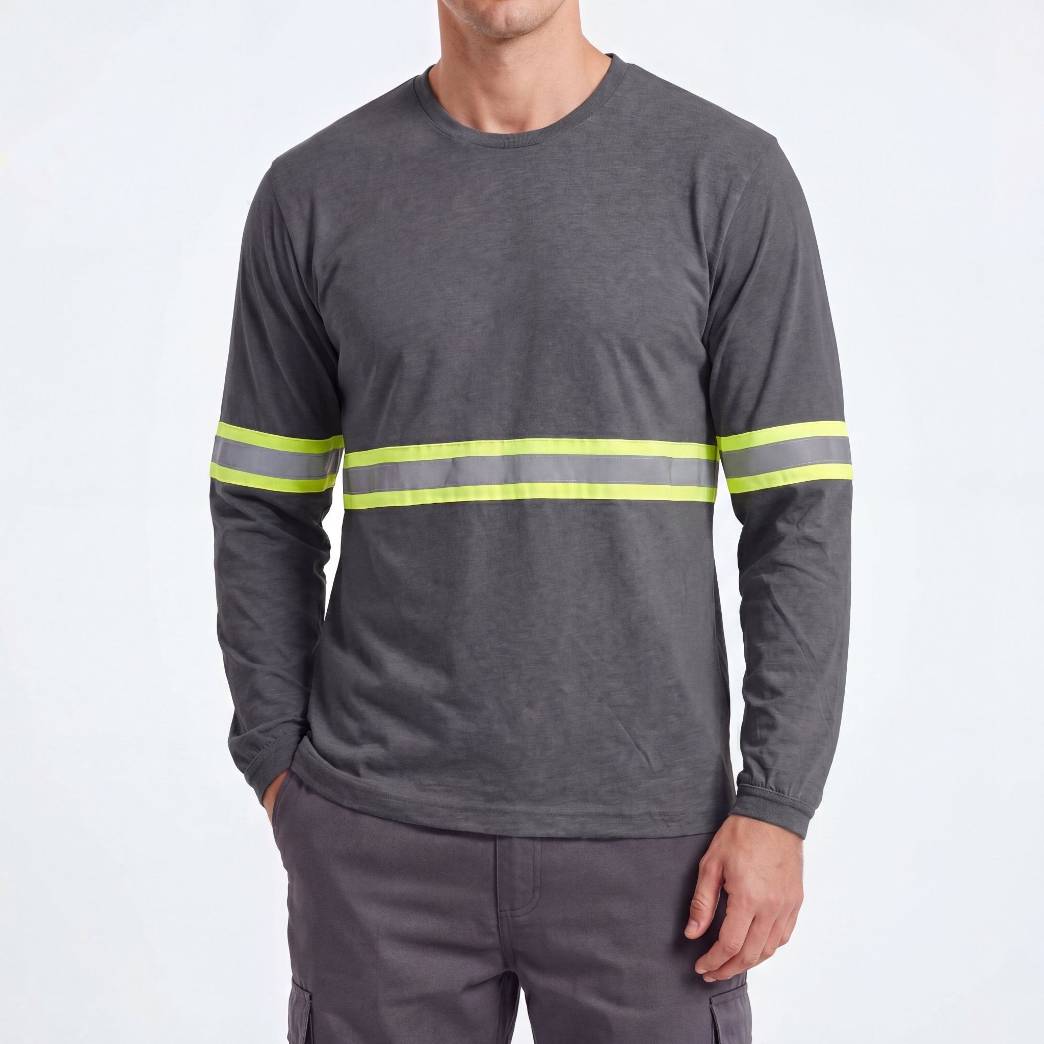 Camiseta Malha PV com Faixa Refletiva - Manga Longa - Mapa Uniformes