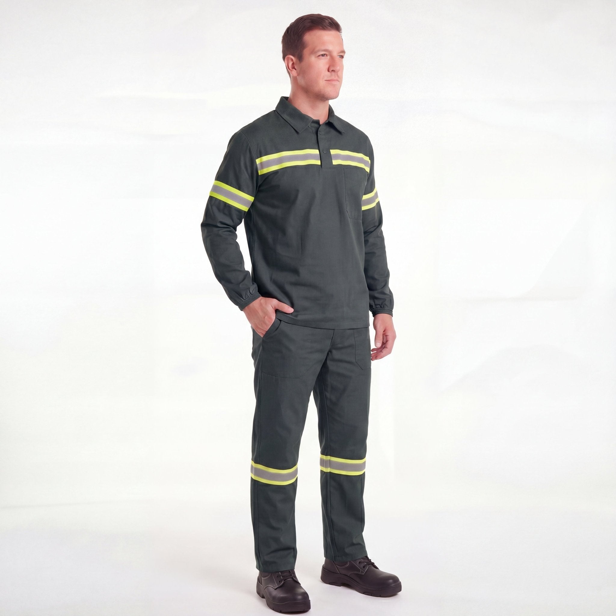 Conjunto de Brim com Faixa Refletiva - Mapa Uniformes